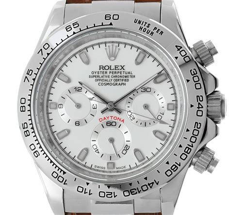 rolex daytona stahl 2017 neu weisses ziffernblatt fake